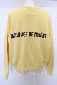 【SALE】Moonage Devilment(清春) カットソー.Embroidery Pull Over /イエロー/44 O-23-02-27-016-Mo-sho-YM-ZT276