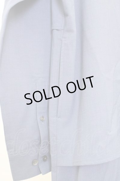 画像3: NO ID.BLACK シャツ.レイヤードロングSH /ブルーグレー/2 T-23-02-28-004-NO-sh-KN-ZT054 (3)