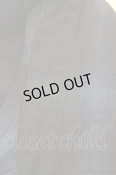 画像3: NO ID. シャツ.C起毛オンブレーチェックショートカラーSH /ネイビー/2 T-23-02-28-005-NO-sh-KN-ZT054 (3)