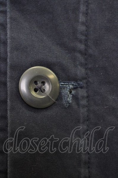 画像3: NO ID. シャツ.CツイルミリタリーロングSH /ネイビー/1 T-23-02-28-007-NO-sh-KN-ZT161 (3)