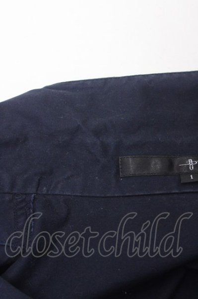 画像5: NO ID. シャツ.CツイルミリタリーロングSH /ネイビー/1 T-23-02-28-007-NO-sh-KN-ZT161 (5)