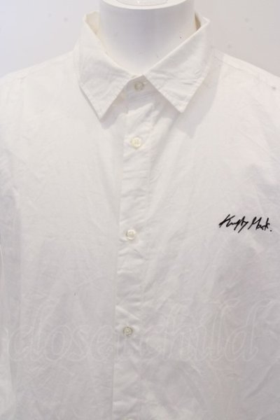 画像2: 【SALE】KMK(KINGLY MASK) シャツ.ロゴ刺繍 /ホワイト/ O-23-03-01-081-KM-sh-IG-ZT257
