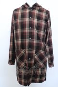 【WINTERセール】NO ID. シャツ.フードロングチェック O-23-03-09-035-NO-sh-YM-ZT101