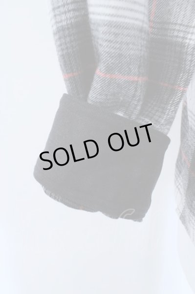 画像2: NO ID. シャツ.デニム切り替えクレリックショートカラー /ブラックｘホワイト/2 O-23-03-09-036-NO-sh-YM-ZT111 (2)