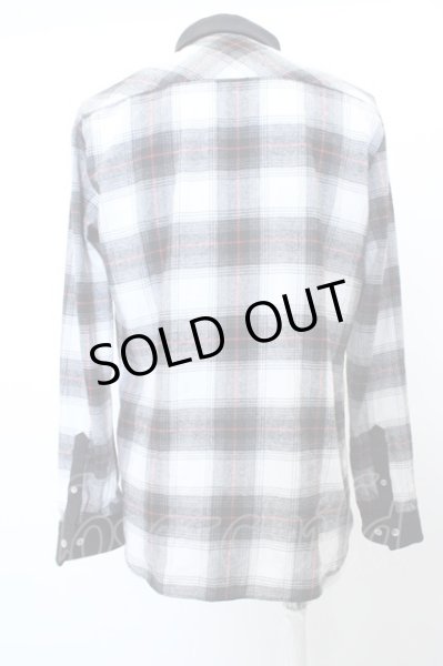 画像3: NO ID. シャツ.デニム切り替えクレリックショートカラー /ブラックｘホワイト/2 O-23-03-09-036-NO-sh-YM-ZT111 (3)