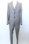 【WINTERセール】junhashimoto スーツ.3D JACKET 4PK VEST 3D 19cm PANTS SET /グレイ/ O-23-03-09-039-ju-ja-YM-ZT162