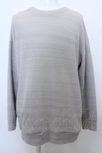 【WINTERセール】TORNADO MART カットソー.スラブワッフルドロッププルオーバー /グレー/F O-23-03-14-006-TO-to-YM-ZT021