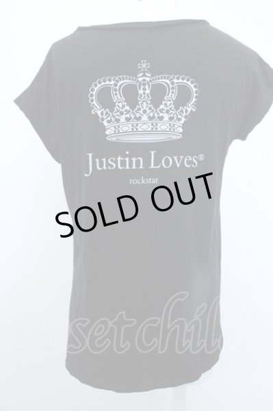 画像3: SADS Tシャツ.Justin Loves サイドスリット /ブラック/F O-23-03-14-055-SA-ts-YM-ZT027 (3)