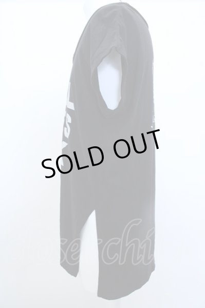 画像4: SADS Tシャツ.Justin Loves サイドスリット /ブラック/F O-23-03-14-055-SA-ts-YM-ZT027 (4)