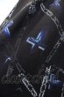 画像2: NO ID. BLACK ポンチョ.クロスチェーンプリントフーデッド /ブラック/ONE O-23-03-14-072-NO-to-YM-ZT024 (2)