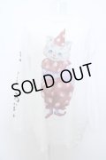 【SALE】TRAVAS TOKYO カットソー.サーカスCAT /ホワイト/F O-23-03-14-009-TR-to-YM-ZT037