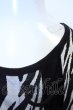 画像2: TORNADO MART Tシャツ.ゼブラレースアップカットソー /ブラック/L O-23-03-14-089-TO-ts-YM-ZT034 (2)