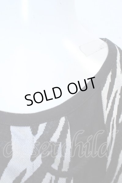 画像2: TORNADO MART Tシャツ.ゼブラレースアップカットソー /ブラック/L O-23-03-14-089-TO-ts-YM-ZT034 (2)