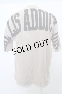 【SALE】GALLIS ADDICTION Tシャツ.バックラバープリント /ベージュ/3 O-23-03-14-098-GA-ts-YM-ZT021