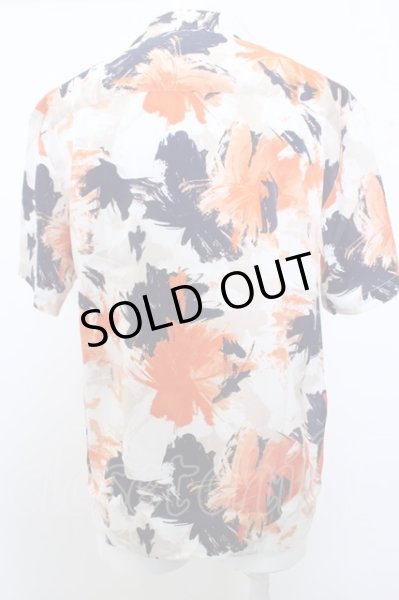 画像2: GOSTAR DE FUGA シャツ.Dominator 花柄開襟半袖 /オレンジ/44 O-23-03-14-099-GO-sh-YM-ZT004 (2)