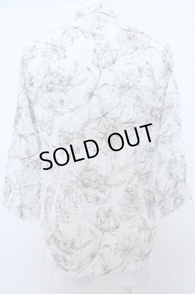 画像2: TORNADO MART シャツ.カットJQフラワープリント7分袖 /ホワイト/LL O-23-03-14-124-TO-sh-YM-ZT003 (2)