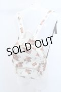 【セール】TRAVAS TOKYO バッグ.クマ総柄PUレザーモアコンパクトバックパック /ホワイト/ O-23-03-14-176-TR-ba-YM-ZT033