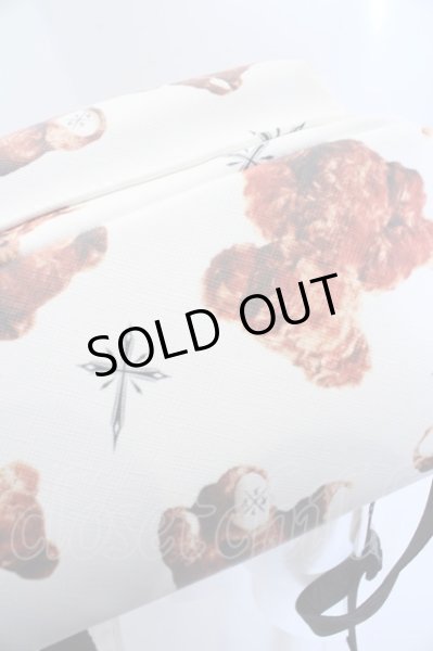 画像2: TRAVAS TOKYO バッグ.クマ総柄PUレザーモアコンパクトバックパック /ホワイト/ O-23-03-14-176-TR-ba-YM-ZT033 (2)