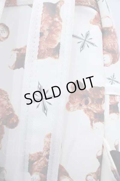 画像4: TRAVAS TOKYO バッグ.クマ総柄PUレザーモアコンパクトバックパック /ホワイト/ O-23-03-14-176-TR-ba-YM-ZT033 (4)