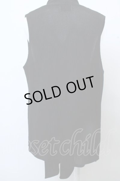 画像2: Moonage Devilment(清春) カーディガン.ルーズN／Sドレープニットガウンノースリーブ /ブラック/44 O-23-03-14-029-Mo-to-YM-ZT035 (2)