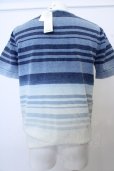 画像3: 【セール】GOSTAR DE FUGA Tシャツ.パネルボーダーニット /ブルー/46 O-23-03-17-035-GO-ts-YM-ZT401 (3)