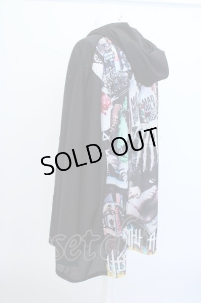 画像2: ALTER VENOMV パーカー.バックプリントメッシュドルマン /ブラック/ O-23-03-17-004-AL-to-YM-ZT398 (2)