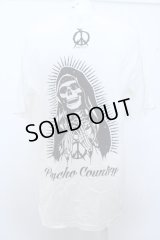【WINTERセール】PROPA9ANDA Tシャツ.×MAD PSYCHO MARIAクラッシュ /ホワイト/44 O-23-03-17-046-PR-ts-YM-ZT067