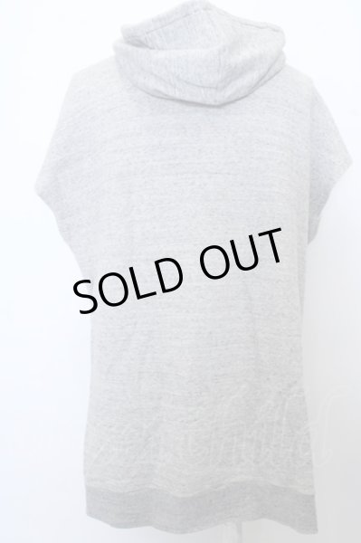 画像2: Moonage Devilment(清春) パーカー.カットオフスリーブハーフZIP /グレー/46 O-23-03-17-067-Mo-to-YM-ZT082 (2)