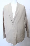 【WINTERセール】ZARA ジャケット.ノーカラーカノコテーラード /ベージュ/EU M O-23-03-17-075-ZA-ja-YM-ZT058