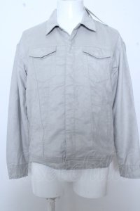 【WINTERセール】GOSTAR DE FUGA ジャケット.スウェードGジャン /グレー/44 O-23-03-22-001-GO-ja-IG-ZT022