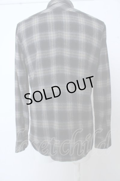 画像3: Roen シャツ.スワロスキースカルチェックネル /ブラック/M O-23-03-22-037-Ro-sh-YM-ZT081 (3)