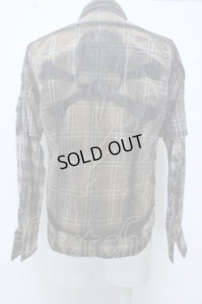 画像2: Roen シャツ.TARTAN SKULL SHIRT /アイボリー/44 O-23-03-22-040-Ro-sh-YM-ZT081