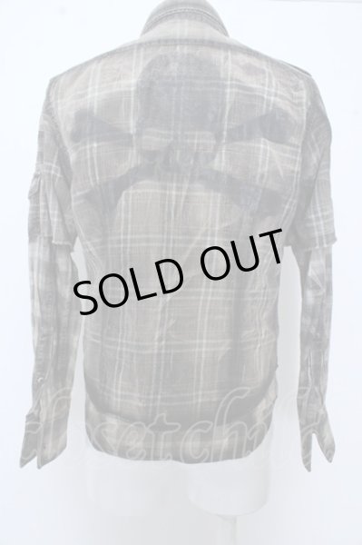 画像2: Roen シャツ.TARTAN SKULL SHIRT /アイボリー/44 O-23-03-22-040-Ro-sh-YM-ZT081 (2)