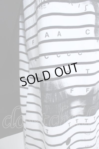 画像2: A.F ARTEFACT トップス.Layered Over sized Top /ブラックｘホワイト/ O-23-03-22-054-A.-to-YM-ZT067 (2)