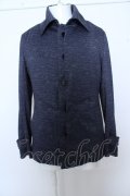 【WINTERセール】Zero by TORNADO MART ジャケット.メランジジャージ返し衿 /ネイビー/L O-23-03-22-077-Ze-ja-YM-ZT065