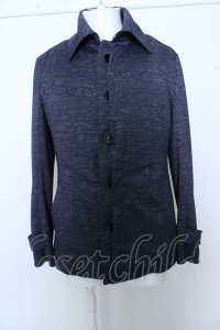 【WINTERセール】Zero by TORNADO MART ジャケット.メランジジャージ返し衿 /ネイビー/L O-23-03-22-077-Ze-ja-YM-ZT065