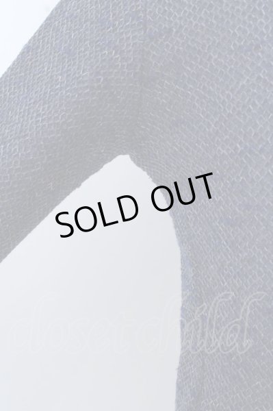 画像2: TORNADO MART トップス.メランジバックインレイスタンドカーデ /ブルー/L O-23-03-22-083-TO-to-YM-ZT055 (2)