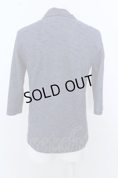 画像4: TORNADO MART トップス.メランジバックインレイスタンドカーデ /ブルー/L O-23-03-22-083-TO-to-YM-ZT055 (4)