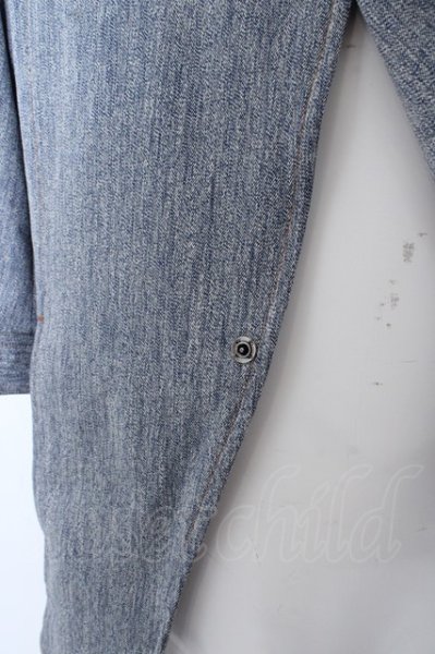 画像2: TORNADO MART シャツ.デニムライクツイルワイヤー /ブルー/LL O-23-03-22-087-TO-sh-YM-ZT052 (2)