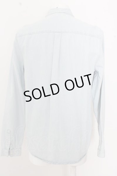 画像3: ZARA シャツ.ボタンダウンデニム /ライトインディゴ/EU S O-23-03-22-092-ZA-sh-YM-ZT051 (3)