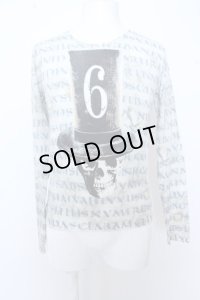 【SALE】maxsix カットソー.ナンバリングハット /パターン/S O-23-03-22-014-ma-to-YM-ZT081