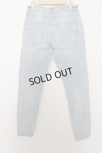 画像2: 【WINTERセール】ZARA パンツ.ニークラッシュボタンフライデニム /インディゴ/EU 38 O-23-03-22-145-ZA-pa-YM-ZT051