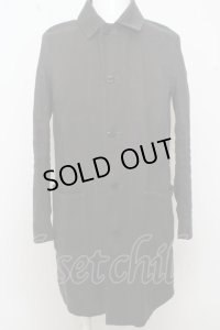 【SALE】ATTACHMENT コート.リネンチノクロスワーク /ダークグレー/1 O-23-03-27-073-AT-ts-YM-ZT46