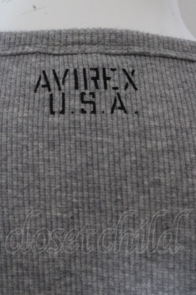 画像2: 【SALE】AVIREX Tシャツ.ロングテレコ /グレー/M O-23-03-27-077-CI-ts-YM-ZT60
