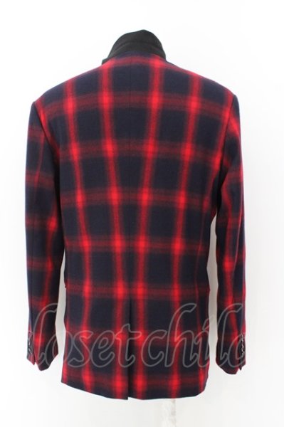 画像5: NO ID. BLACK ジャケット.TRオンブレーチェック3Bテーラード /レッド/3 O-23-04-01-013-NO-ja-YM-ZT152 (5)