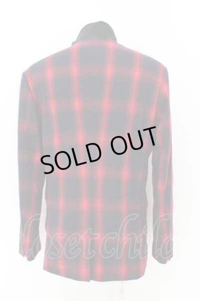 画像5: NO ID. BLACK ジャケット.TRオンブレーチェック3Bテーラード /レッド/3 O-23-04-01-013-NO-ja-YM-ZT152 (5)