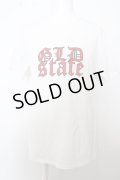 【WINTERセール】GalaabenD Tシャツ.GLD state print /ホワイト/ｍ O-23-04-06-012-Ga-ts-YM-ZT225