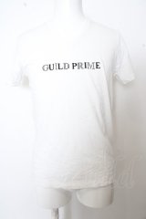 【SALE】GUILD PRIME Tシャツ.ロゴVネック /ホワイト/1 O-23-04-06-013-GU-to-YM-ZT434