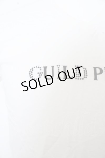 画像2: GUILD PRIME Tシャツ.ロゴVネック /ホワイト/1 O-23-04-06-013-GU-to-YM-ZT434 (2)