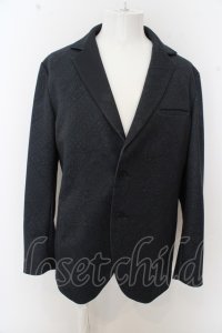 【WINTERセール】Zephyren ジャケット.ピークドラペルテーラードペイズリー /ブラック/L O-23-04-08-010-Ze-ja-YM-ZT227
